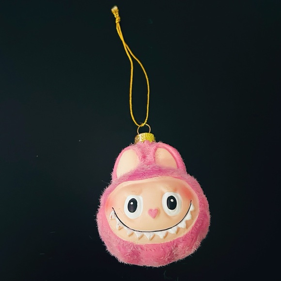 Other - Labubu Monster Ornament in Pink New